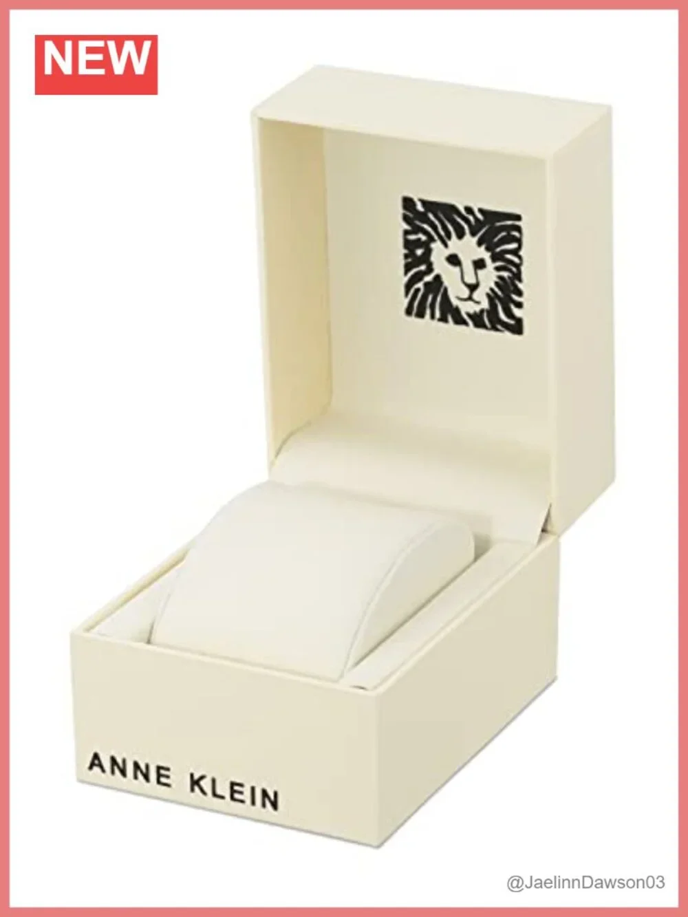 Anne Klein Women's Dress Watch Black Faux Leather Strap Japanese Quartz